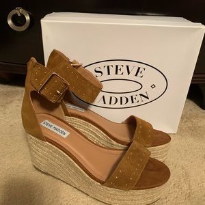 Suede Espadrilles Wedges by Steve Madden